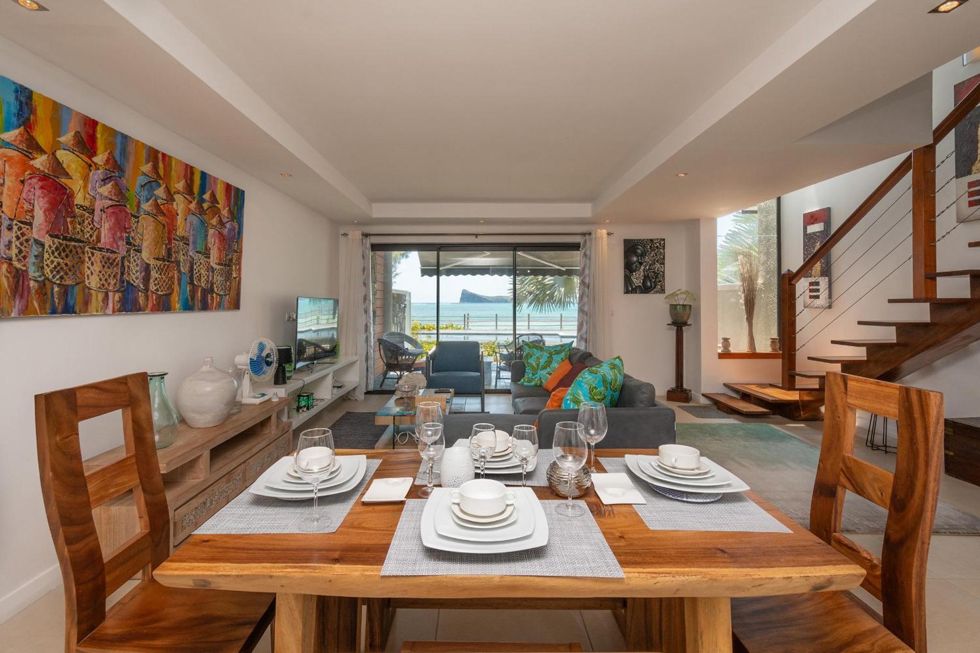 Luxury Beachfront Duplex, Coin De Mire View / 3Bed Cap Malheureux Extérieur photo